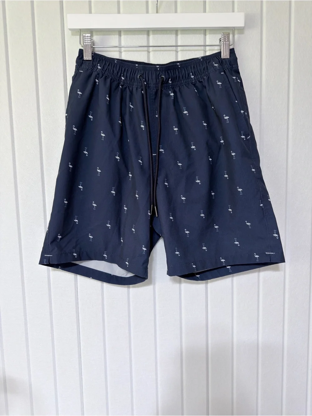 Goodfellow & Co Navy Flamingo Swim Trunks